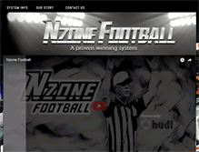 Tablet Screenshot of nzonefootball.com